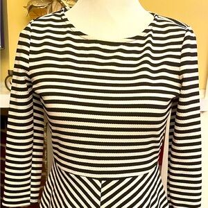 Iris Black & White Dress